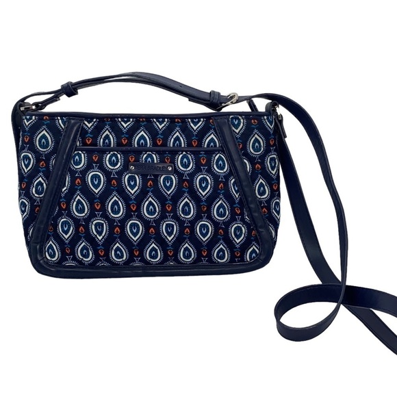 Vera Bradley Marrakesh Motifs Trimmed Trapeze Crossbody Purse - Picture 1 of 11